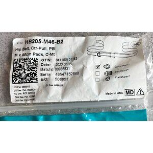 HB205-M46-B2 Bodypoint Hip Belt Center -Mt Size Medium Cinch Mount Wheelchairs